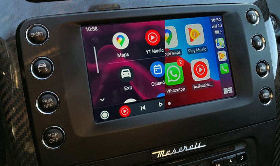 Maserati Quattroporte CarPlay und Android Auto Apple CarPlay / Android Auto Interface für Maserati Quattroporte V 2003 - 2012