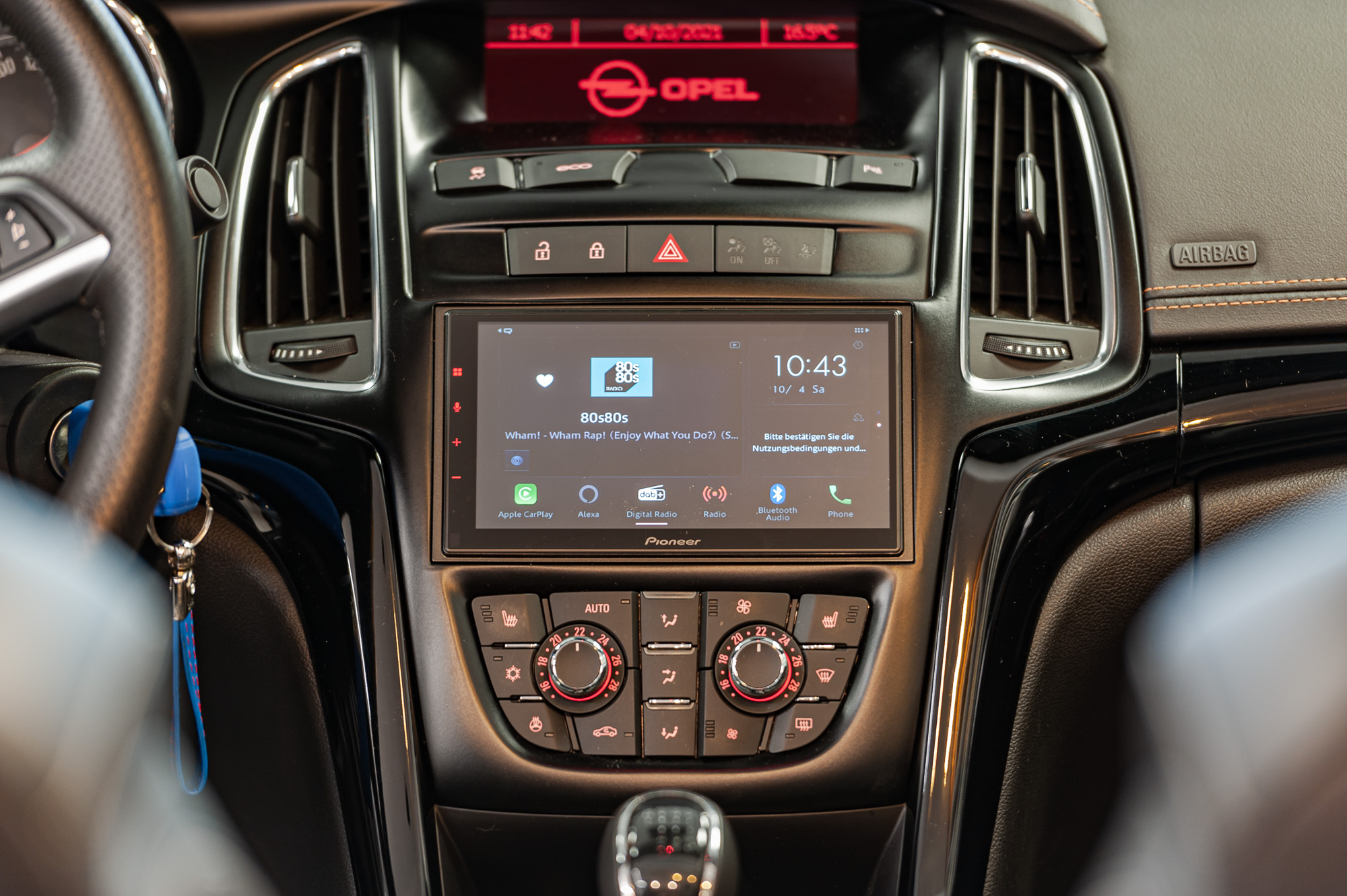 Opel / Vauxhall Cascada 2 DIN Radio Apple CarPlay wireless Android Auto DAB+