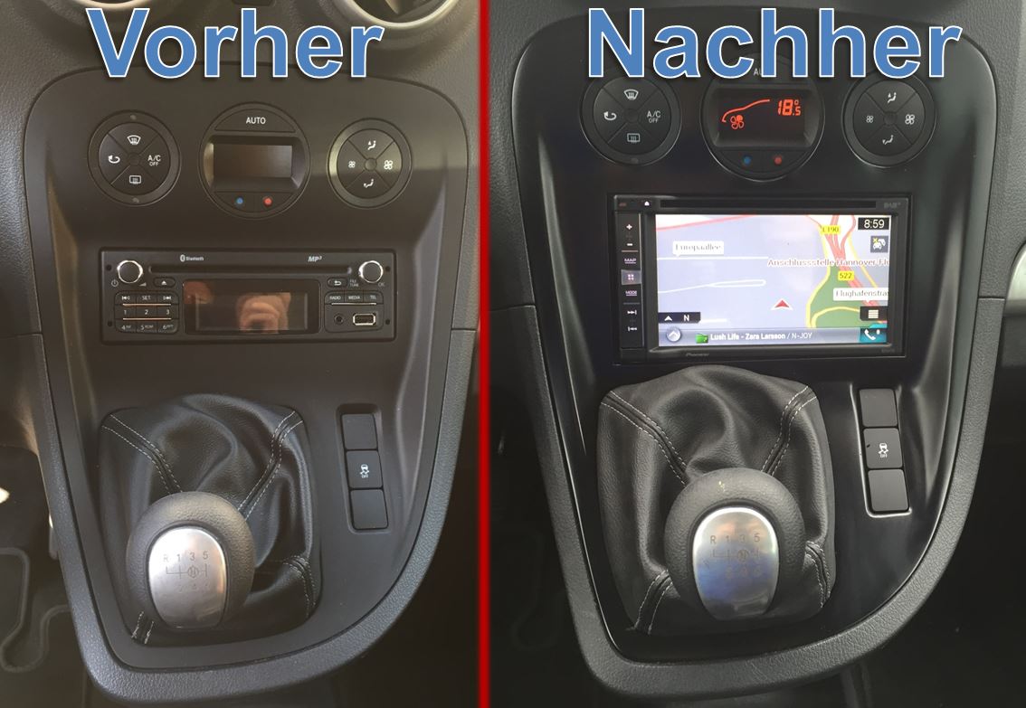 Mercedes Citan 2 DIN Multimedia Radio nachrüsten